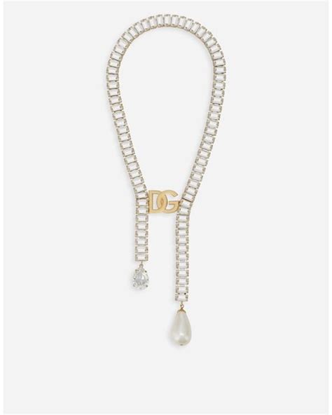 dolce gabbana white and gold|dolce and gabbana gold necklace.